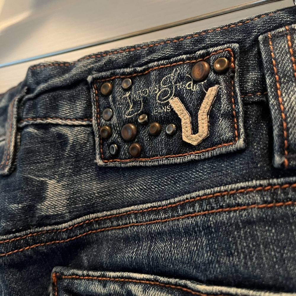 VIGOSS Studios Studded Blue Jeans